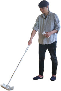 ミストデワックスなら水拭きとワックスかけが同時にできます。